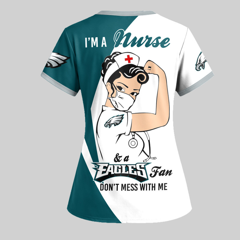 Philadelphia Eagles | Premium NFL Don’t Mess With This Nurse Shirt TTH200551 - Image 3