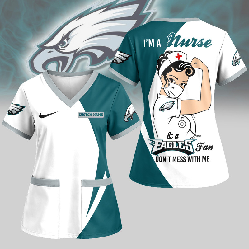 Philadelphia Eagles | Premium NFL Don’t Mess With This Nurse Shirt TTH200551 - Image 2