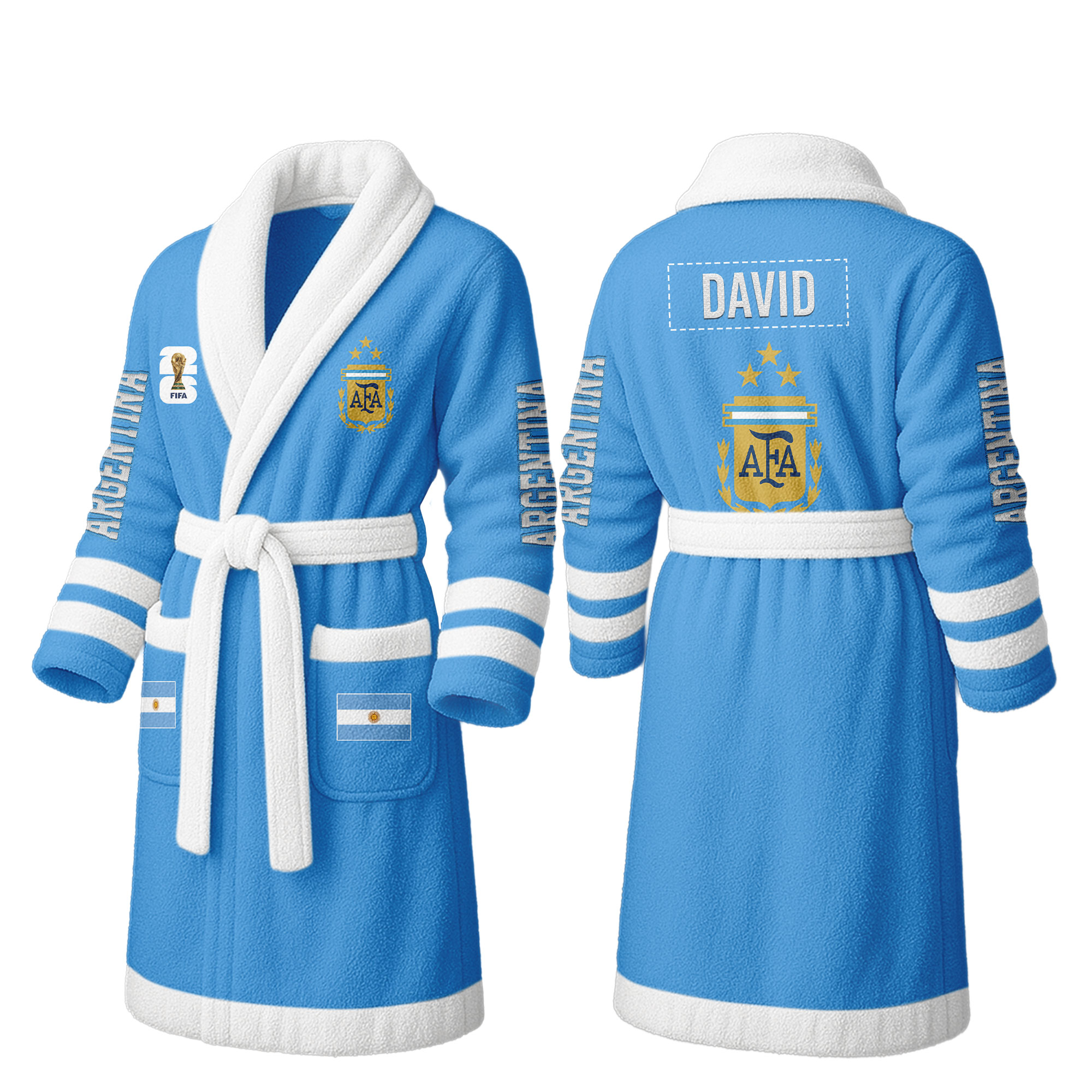 Argentina | Premium World Cup 2026 Fleece Bathrobe TTH200558