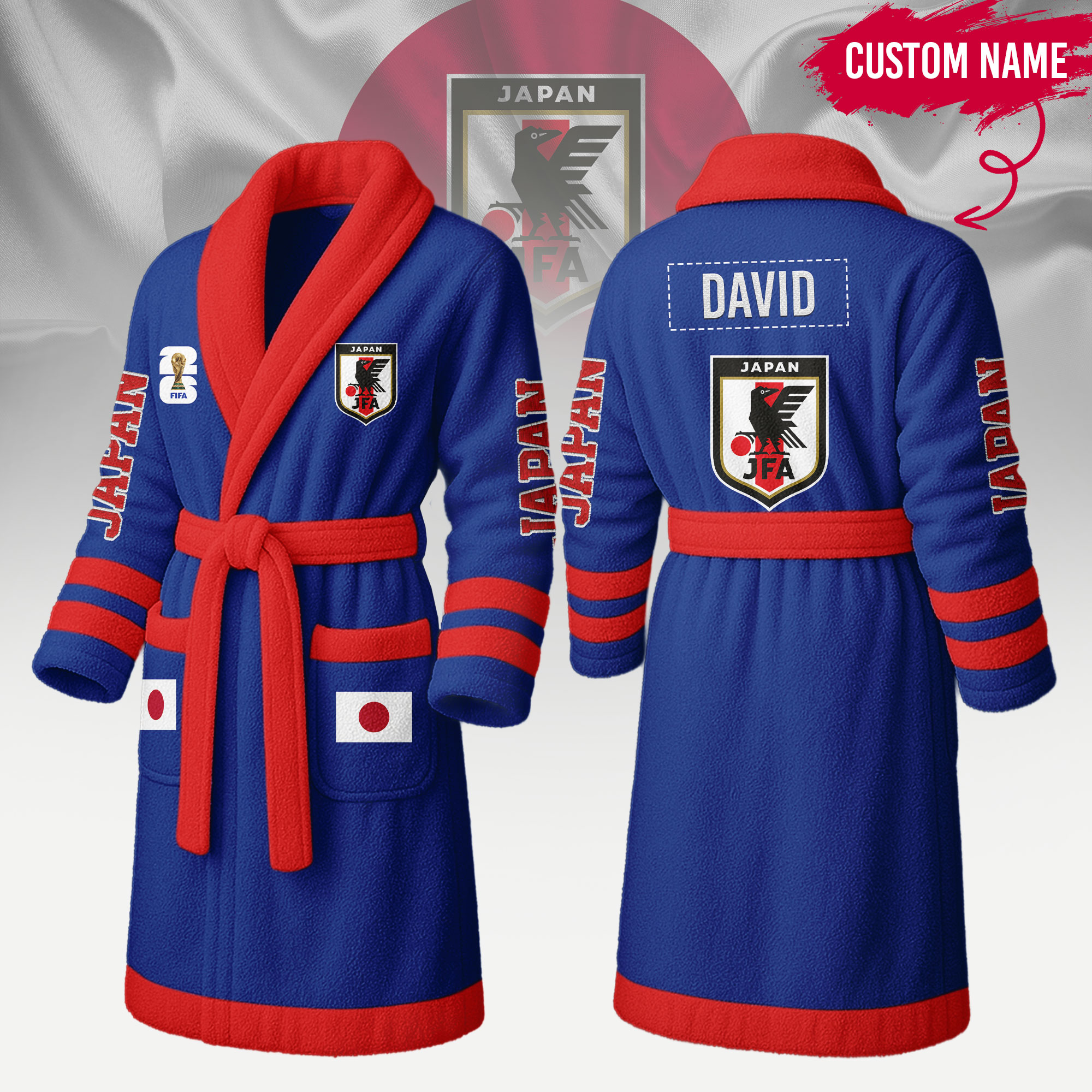 Japan | Premium World Cup 2026 Fleece Bathrobe TTH200558 - Image 2