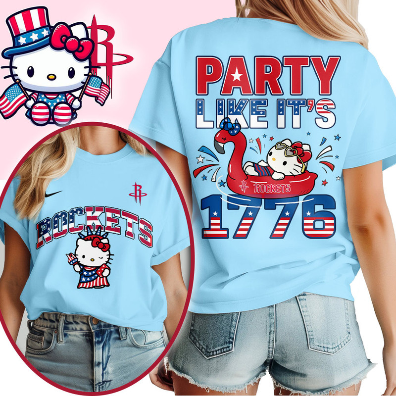 Los Angeles Clippers | Premium NBA Hello Kitty Independence Day 3D Shirt TTH200554