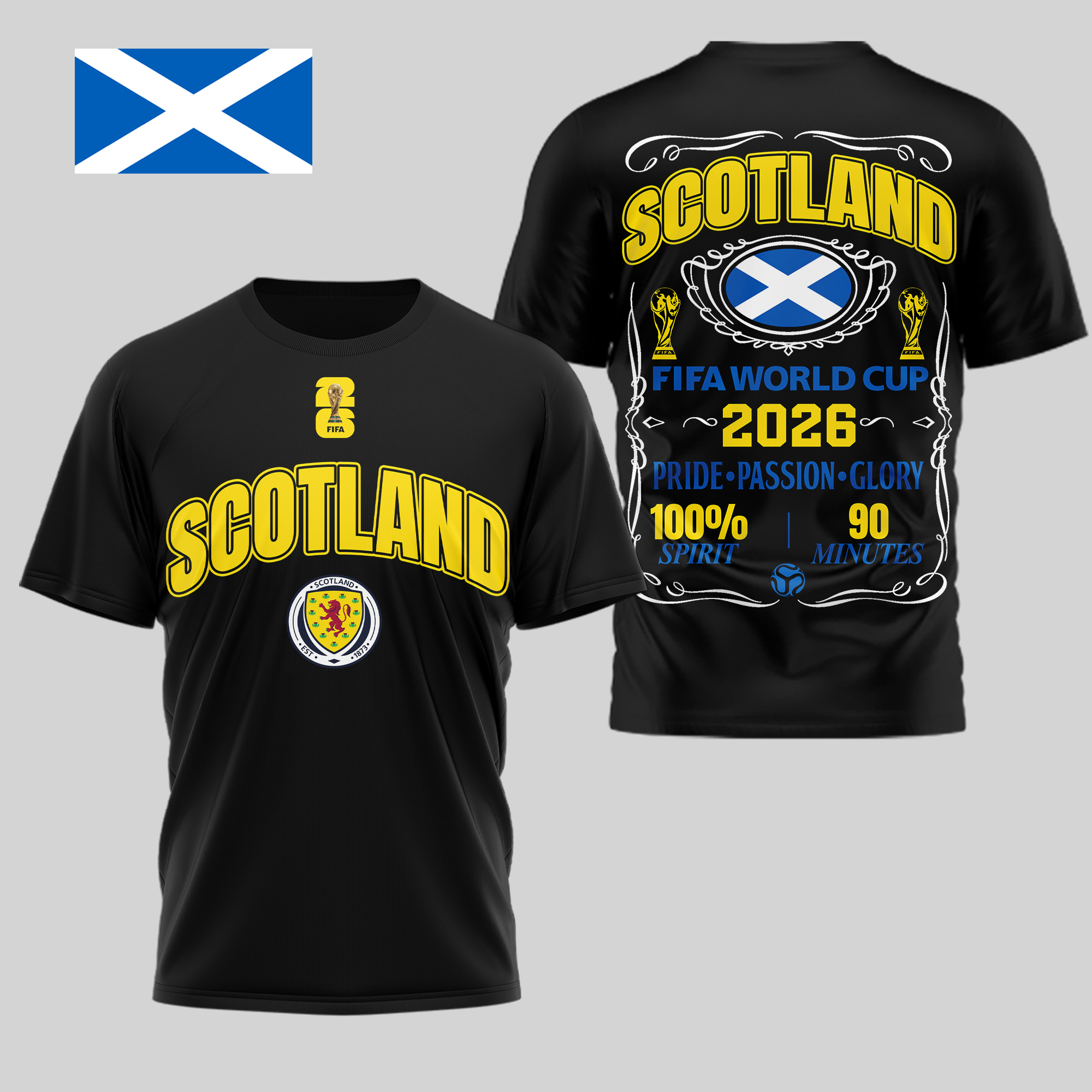 Scotland | Premium World Cup 2026 Pride Passion Glory 3D Shirt TTH210505
