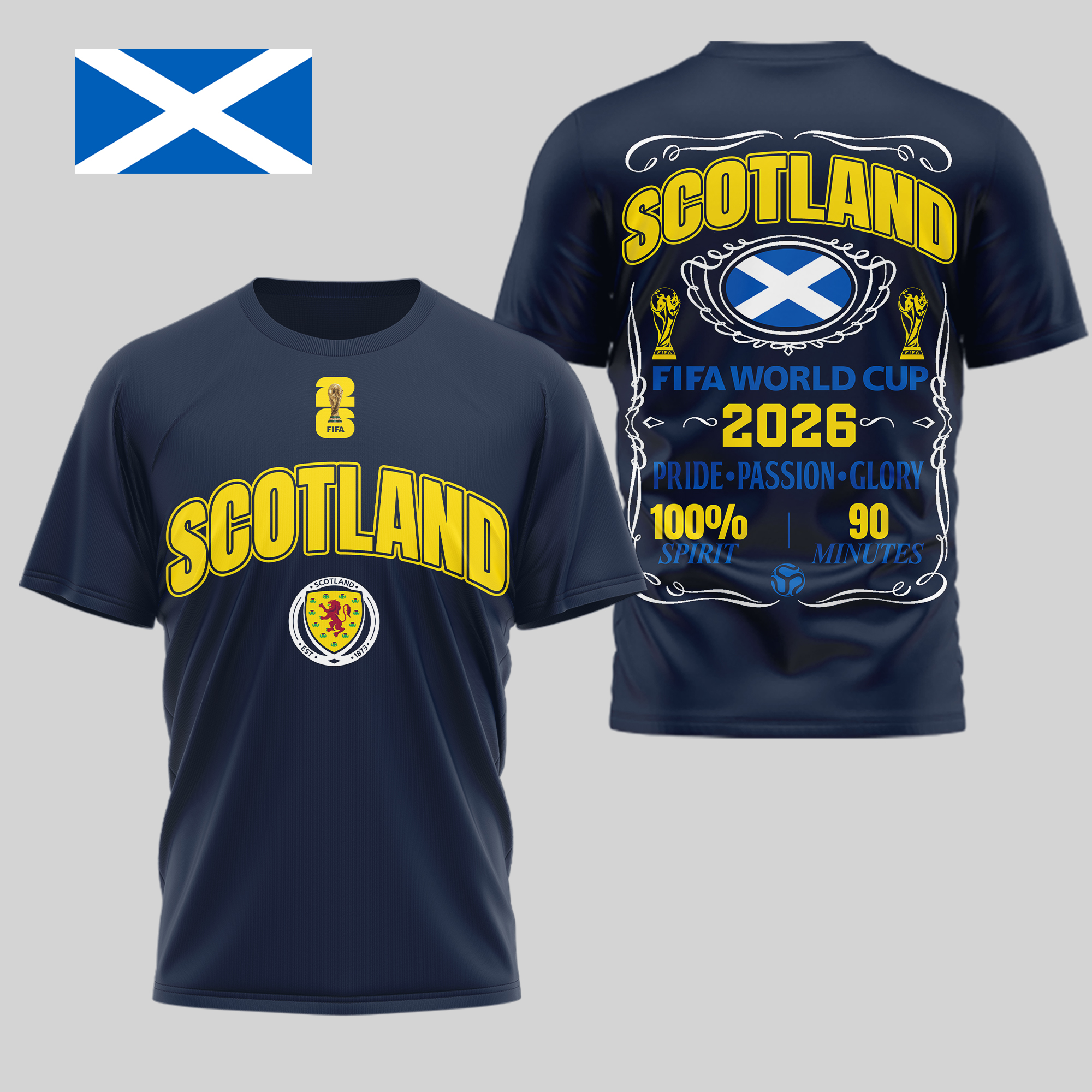 Scotland | Premium World Cup 2026 Pride Passion Glory 3D Shirt TTH210505 - Image 3