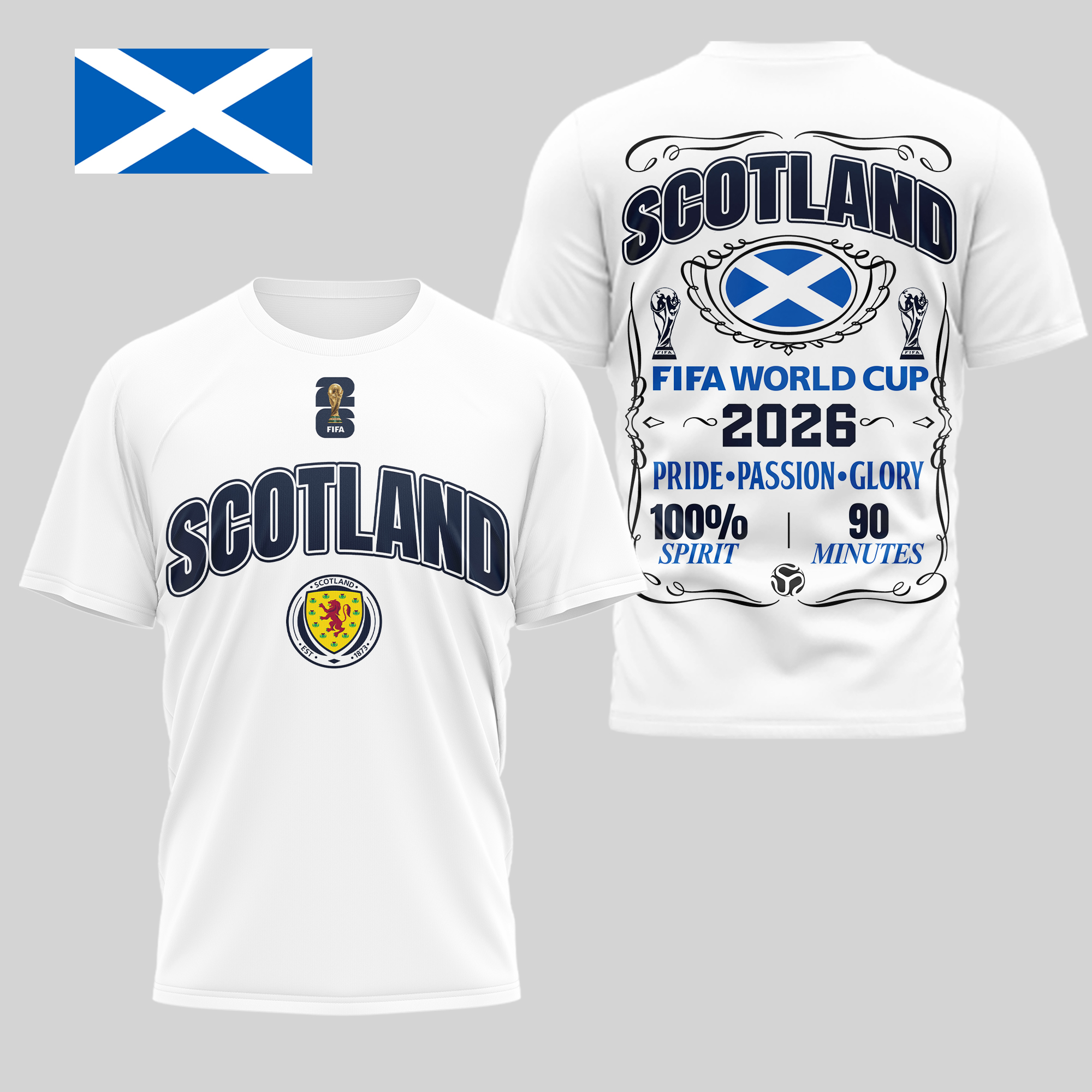 Scotland | Premium World Cup 2026 Pride Passion Glory 3D Shirt TTH210505 - Image 2