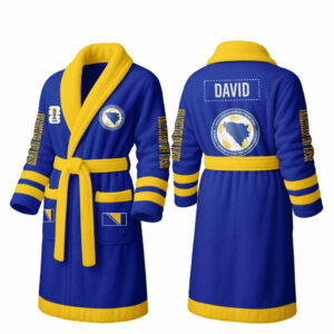 Bosnia and Herzegovina | Premium World Cup 2026 Fleece Bathrobe TTH200558
