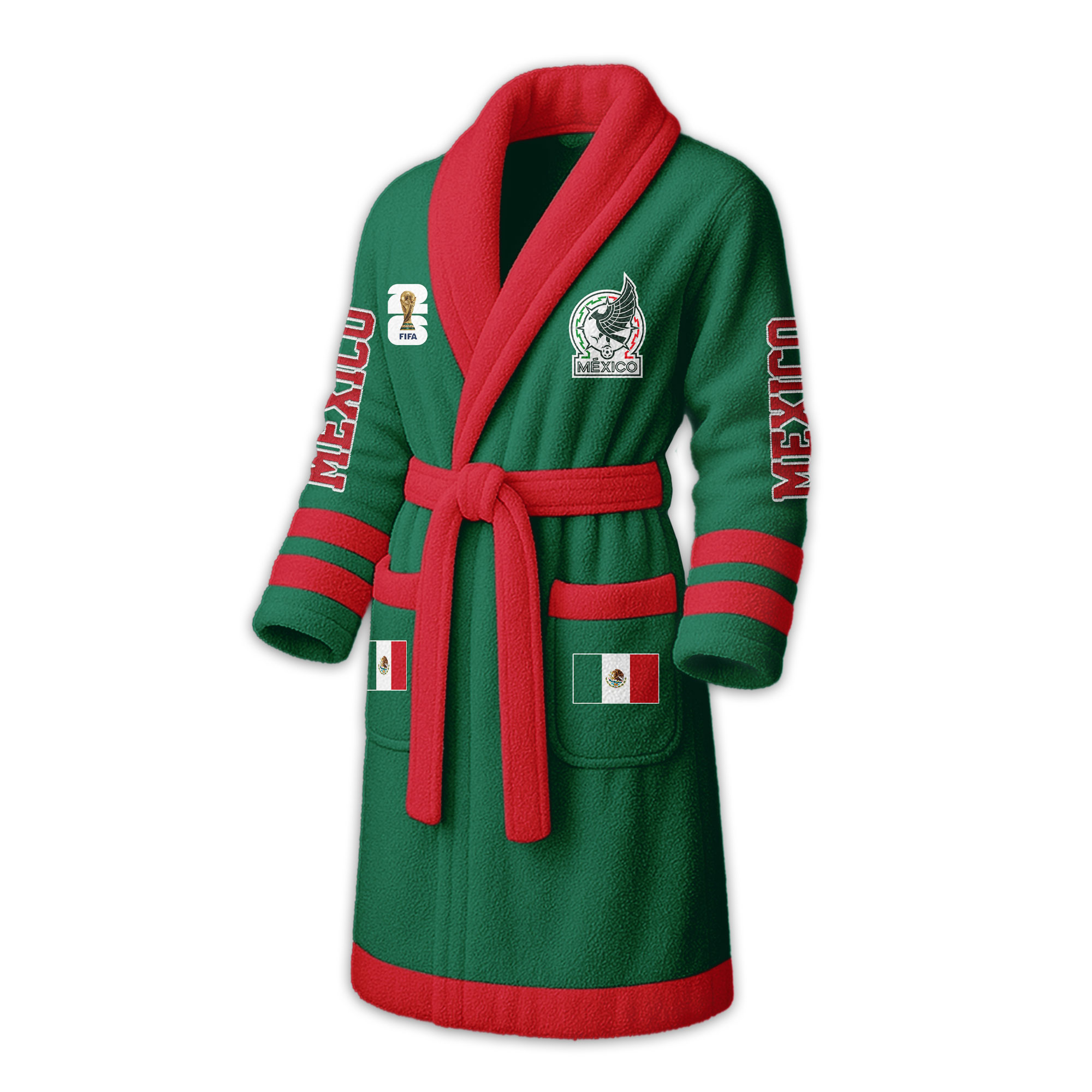 Mexico | Premium World Cup 2026 Fleece Bathrobe TTH200558 - Image 4