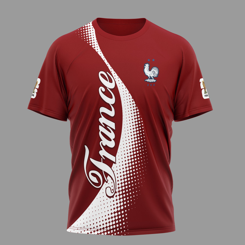 France | Premium World Cup 2026 Coca Cola Classic 3D Shirt TTH210506