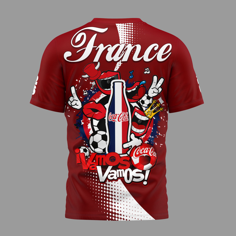 France | Premium World Cup 2026 Coca Cola Classic 3D Shirt TTH210506 - Image 3