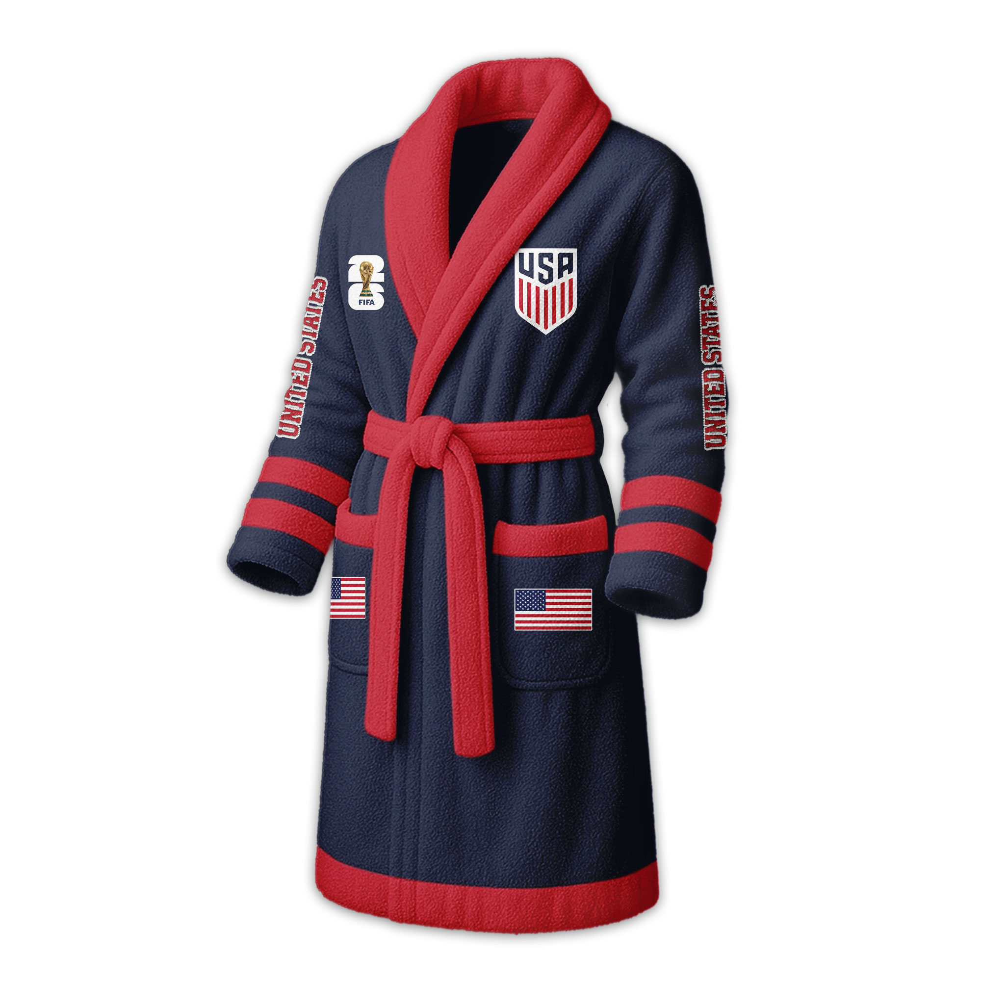 United States | Premium World Cup 2026 Fleece Bathrobe TTH200558 - Image 4