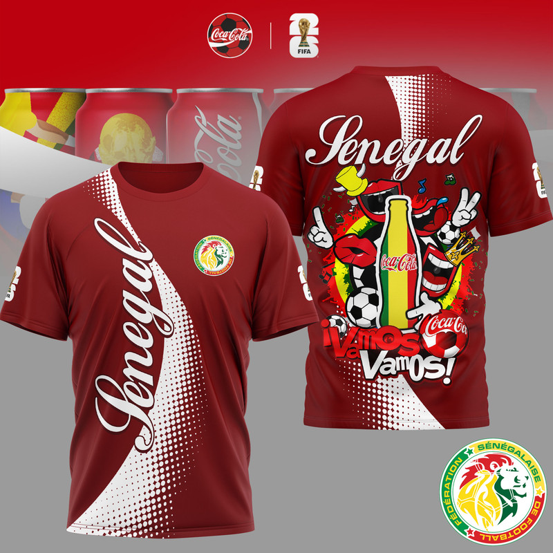 Senegal | Premium World Cup 2026 Coca Cola Classic 3D Shirt TTH210506 - Image 2
