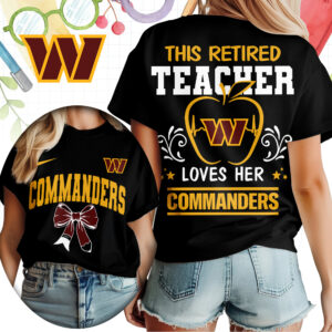 Washington Commanders x Premium NFL Retired Teacher Women T-Shirt – Limited Edition TTH200523