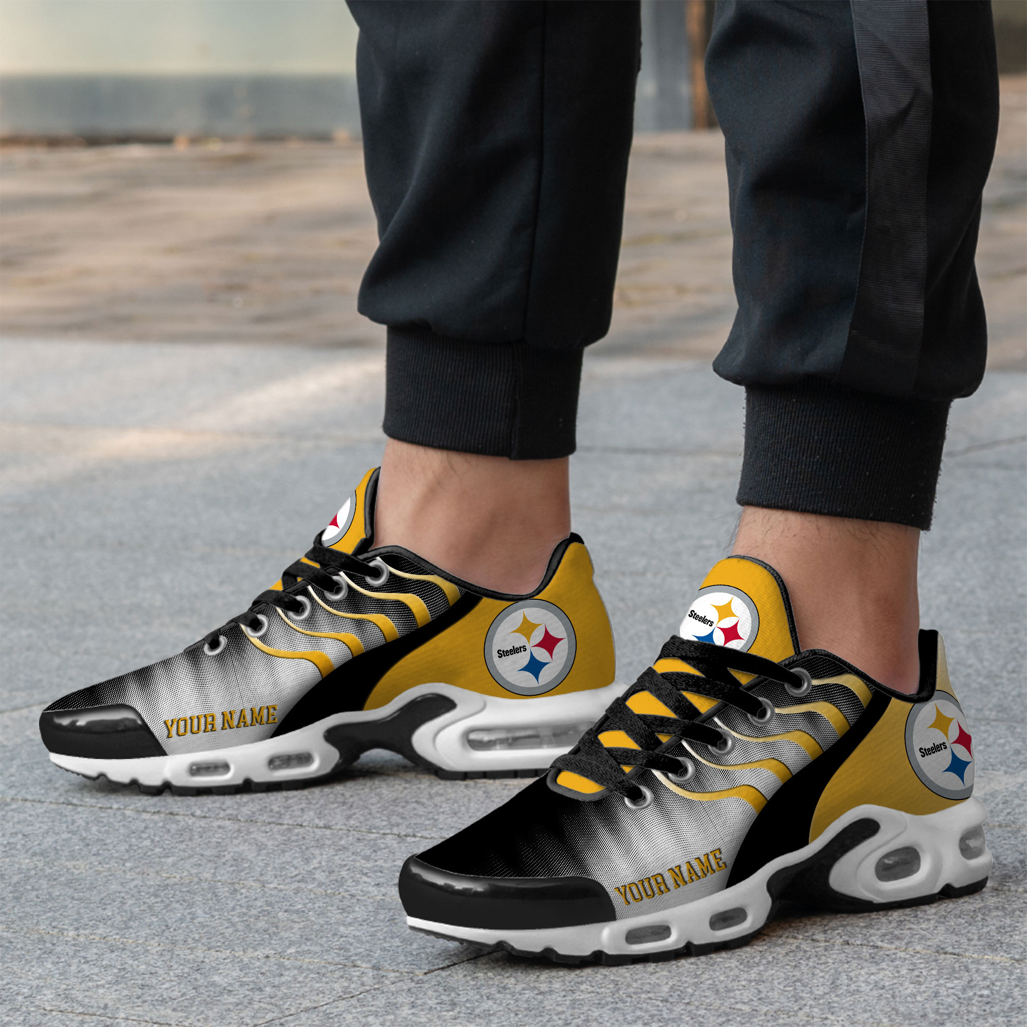 Pittsburgh Steelers – Premium NFL Endzone Runner Air Max Shoes – Limited Edition TTH190500 - Image 4