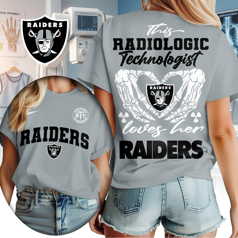Las Vegas Raiders | Premium NFL Radiology Technologist Women Shirt TTH210503 - Image 2