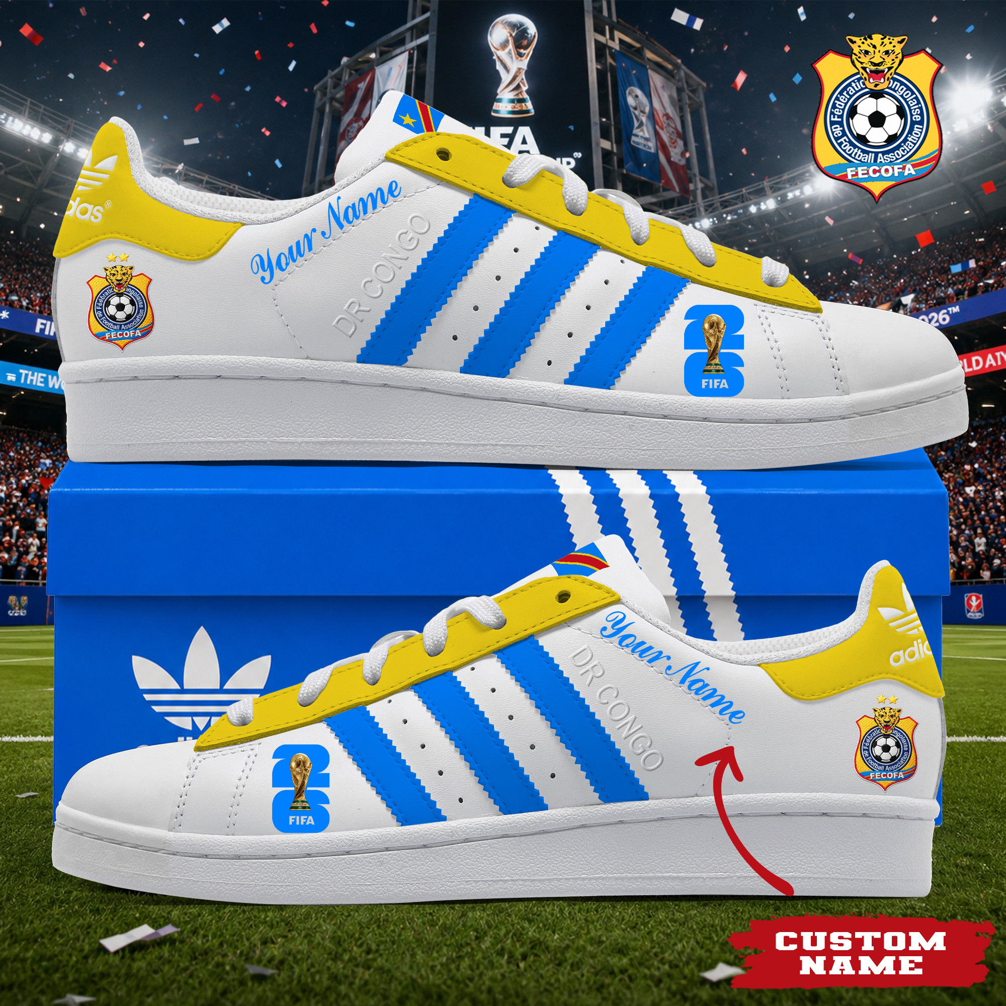 Dr Congo x Premium World Cup 2026 Stan Smith Shoes – Limited Edition TTH190522