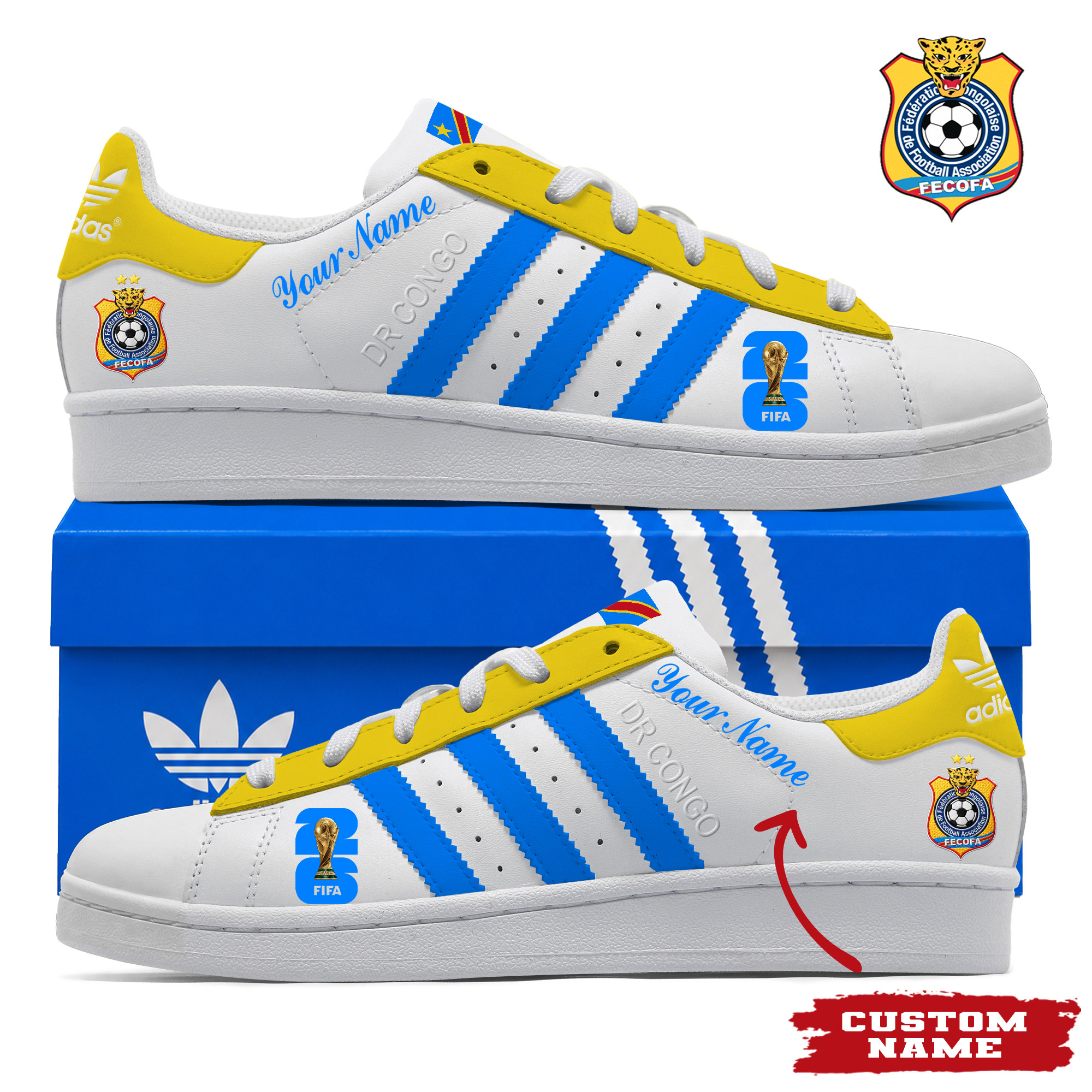 Dr Congo x Premium World Cup 2026 Stan Smith Shoes – Limited Edition TTH190522 - Image 2
