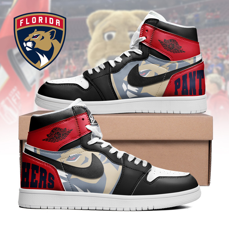 Florida Panthers x Premium NHL Teams Limited Edition Air Jordan 1 High Top Sneakers – Gift for Fans TTH190530 - Image 2
