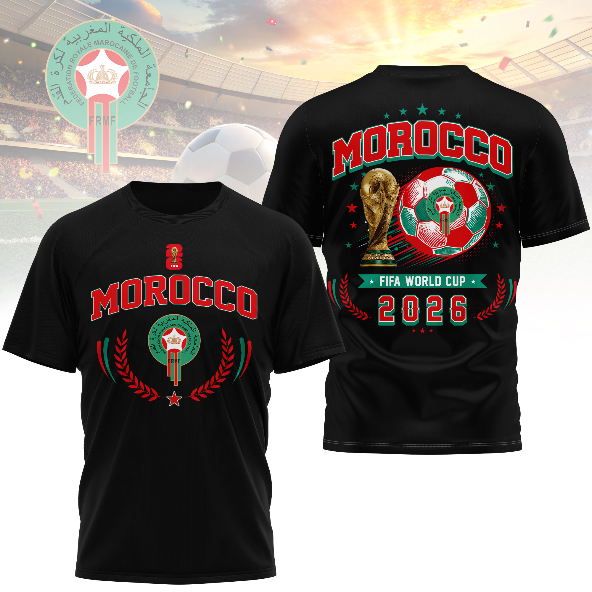 Morocco | Premium World Cup 2026 Classic 3D Shirt TTH200568
