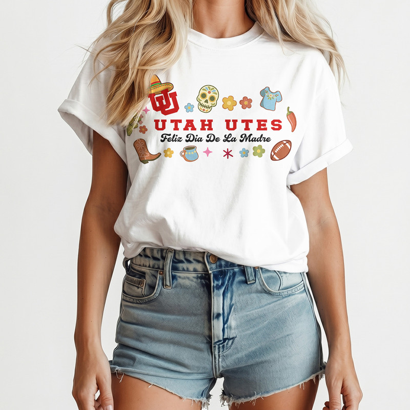 Utah Utes | Premium NCAA Dia De La Madre 3D T-Shirt TTH210510