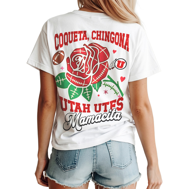 Utah Utes | Premium NCAA Dia De La Madre 3D T-Shirt TTH210510 - Image 2