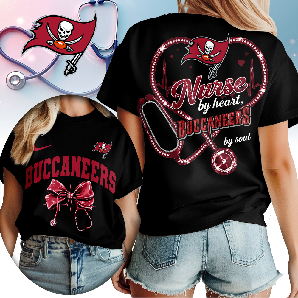 Tampa Bay Buccaneers | Premium NFL Nurse By Heart Women Shirt TTH200573