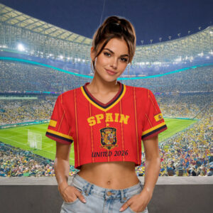 Spain | Premium World Cup 2026 Crop Top Women Jersey TTH210509
