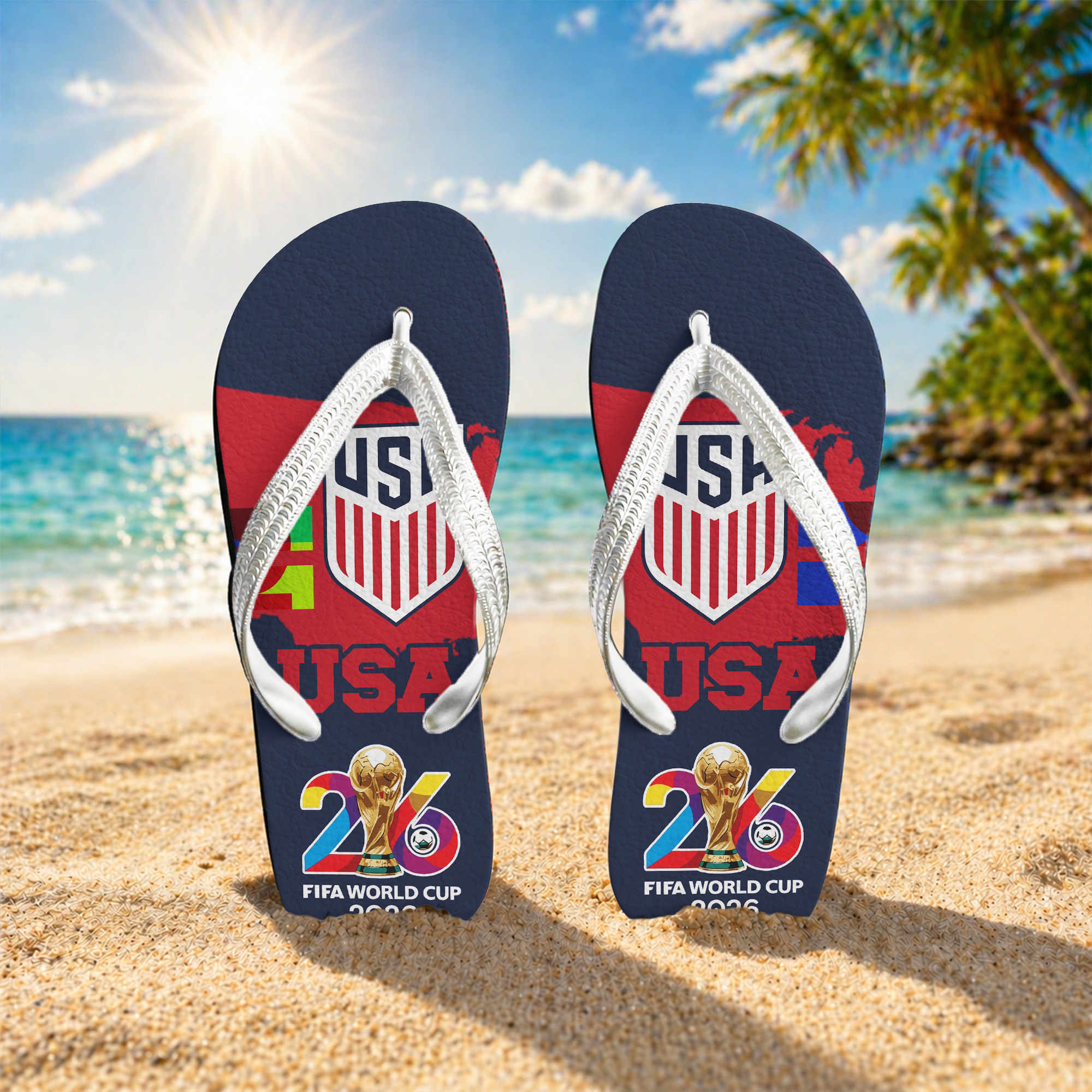 USA | Premium World Cup 2026 National Teams Flip Flop TTH200591