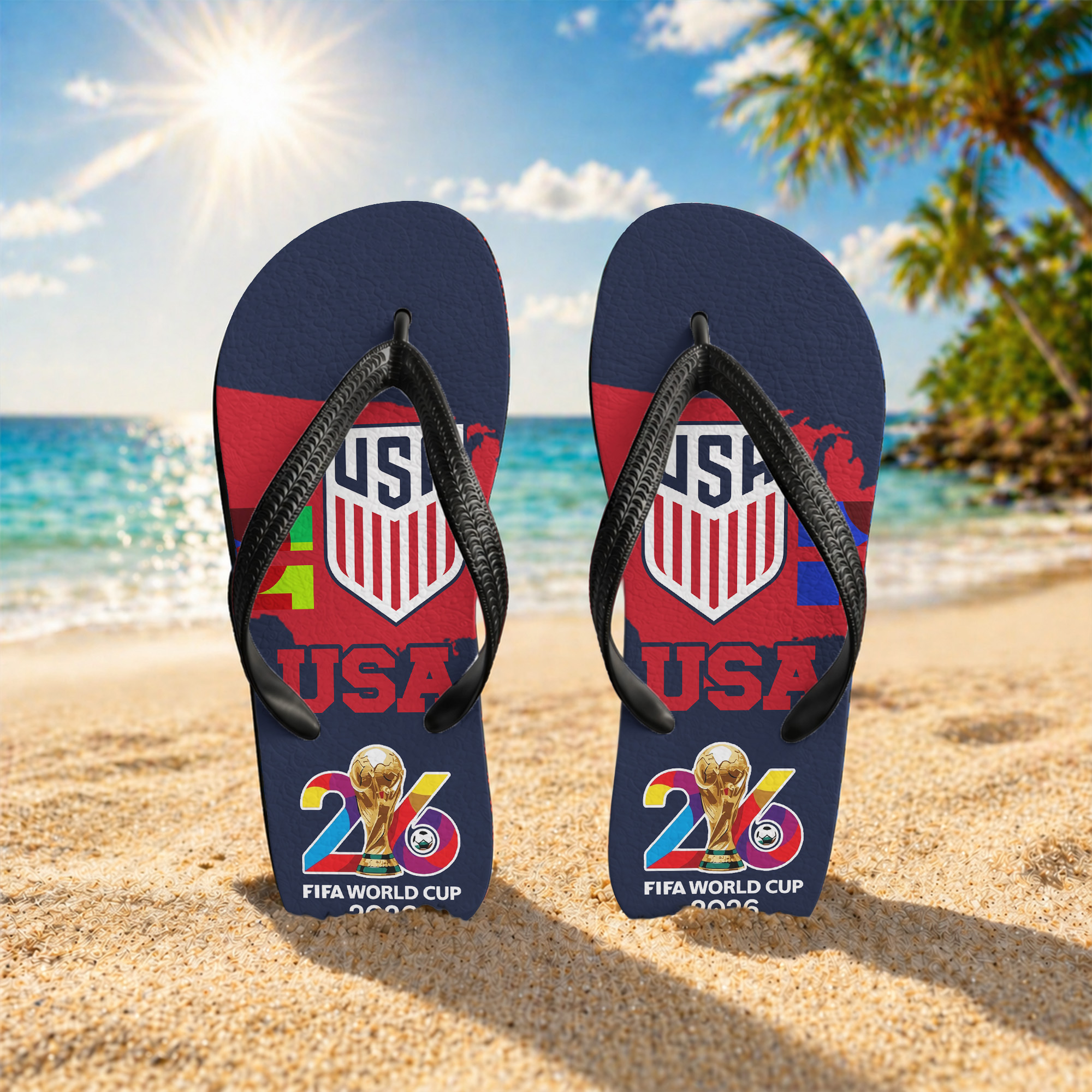 USA | Premium World Cup 2026 National Teams Flip Flop TTH200591 - Image 2
