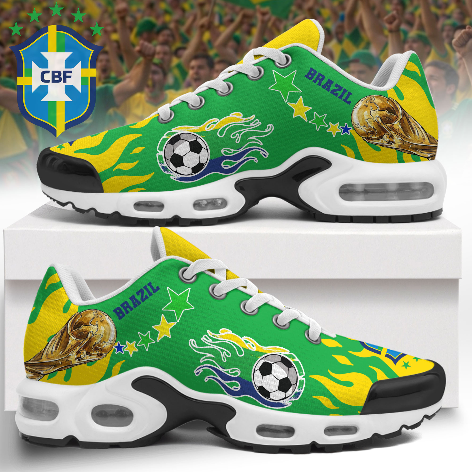 Brazil – Premium World Cup 2026 Flame Striker Air Max Shoes – Limited Edition TTH190516 - Image 2