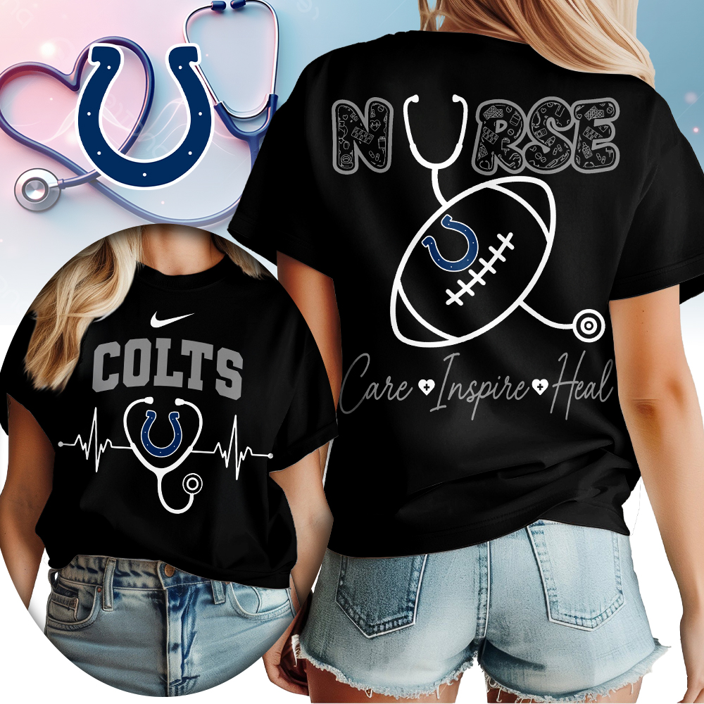 Indianapolis Colts | Premium NFL Nurse Care Inspire Heal Women Shirt TTH200561