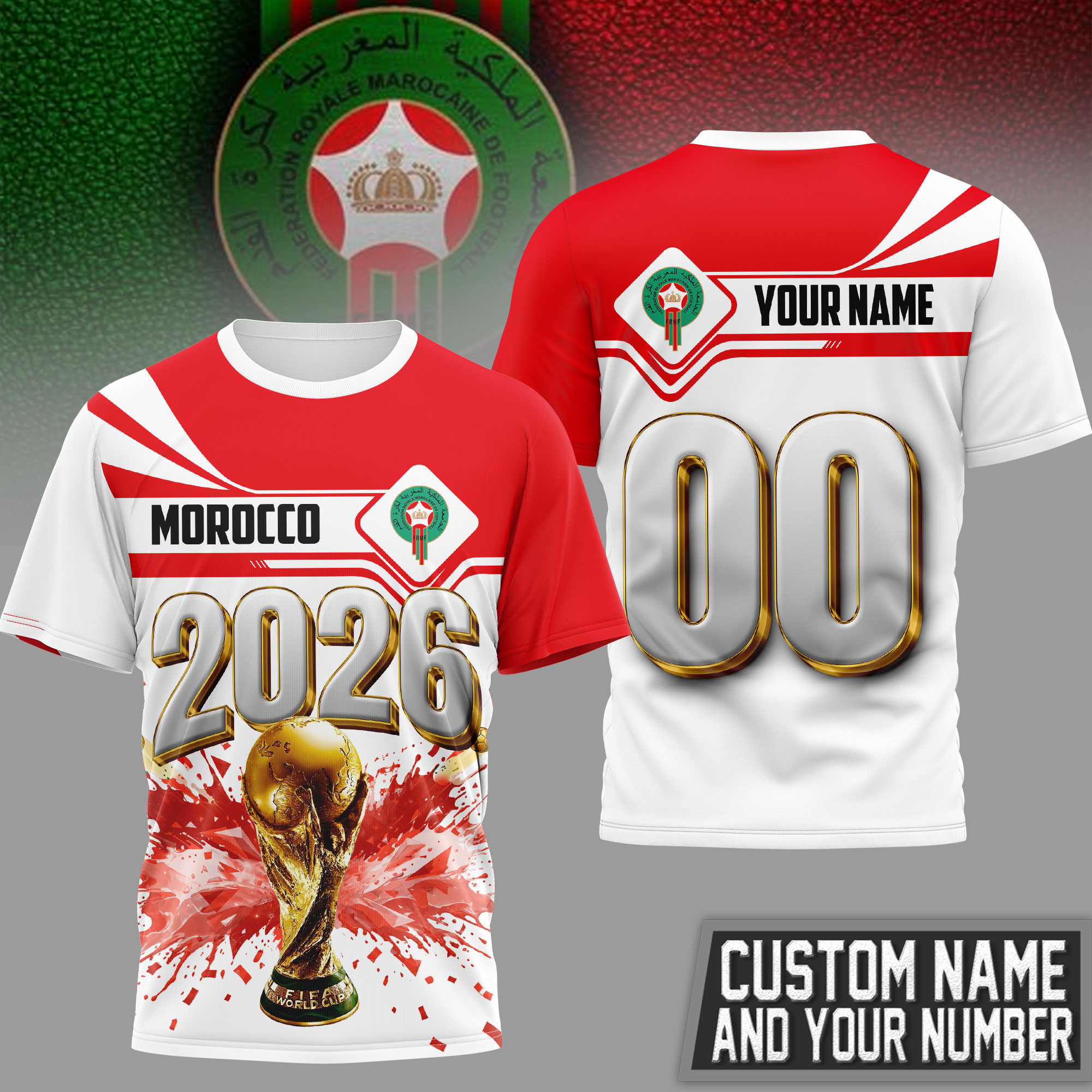 Morocco | Premium World Cup 2026 Heritage Champion 3D Shirt TTH200585 - Image 2