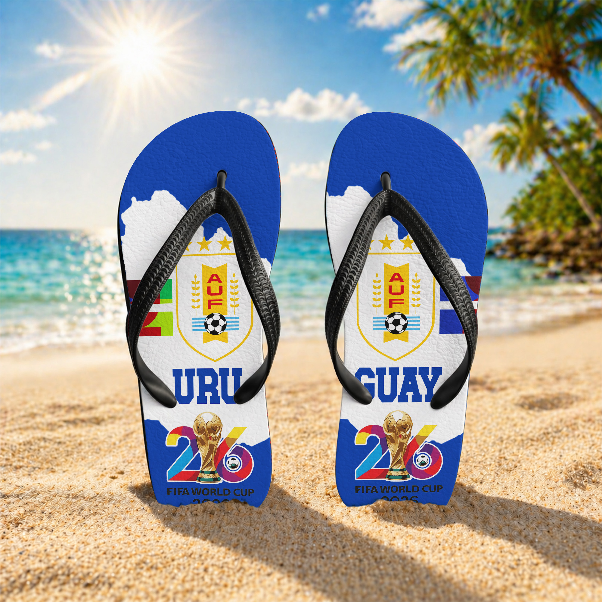 Uruguay | Premium World Cup 2026 National Teams Flip Flop TTH200591 - Image 2