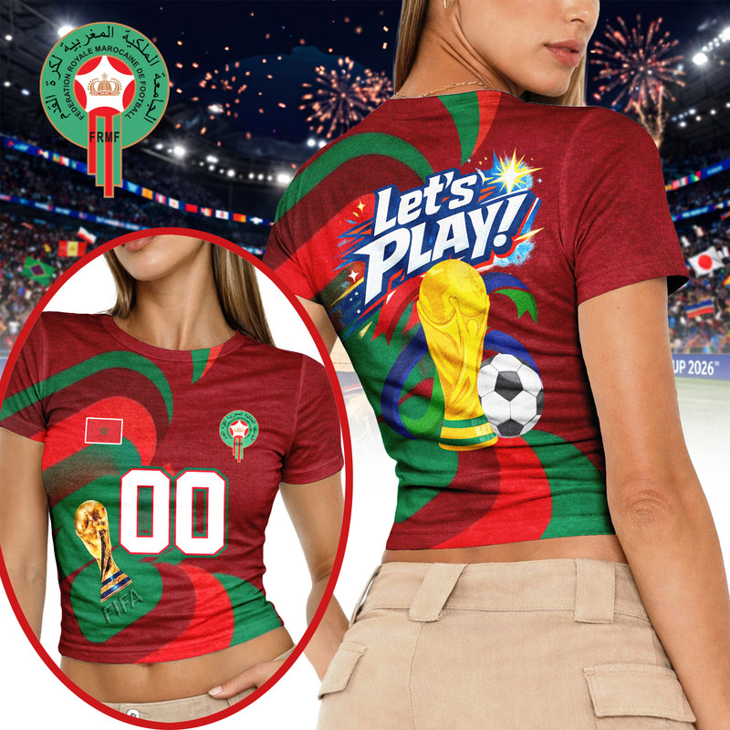 Morocco | Premium World Cup 2026 FIFA 3D Baby Tee TTH200596 - Image 2