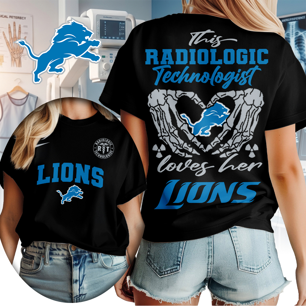 Detroit Lions | Premium NFL Radiology Technologist Women Shirt TTH210503
