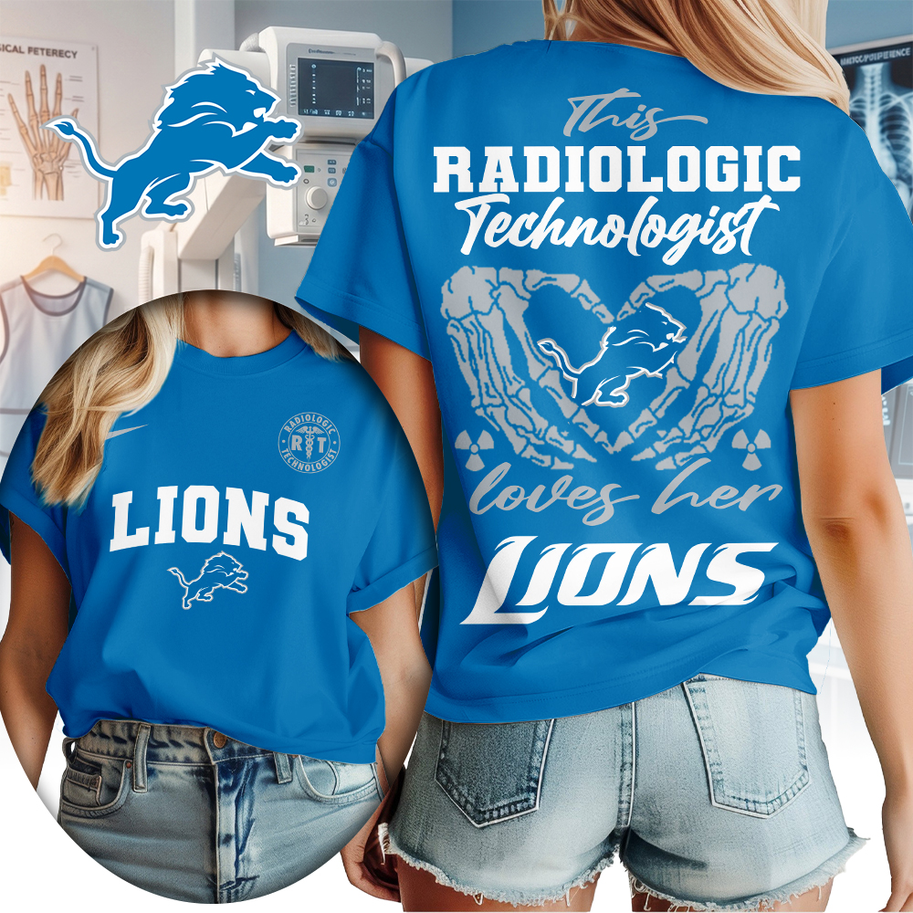 Detroit Lions | Premium NFL Radiology Technologist Women Shirt TTH210503 - Image 2