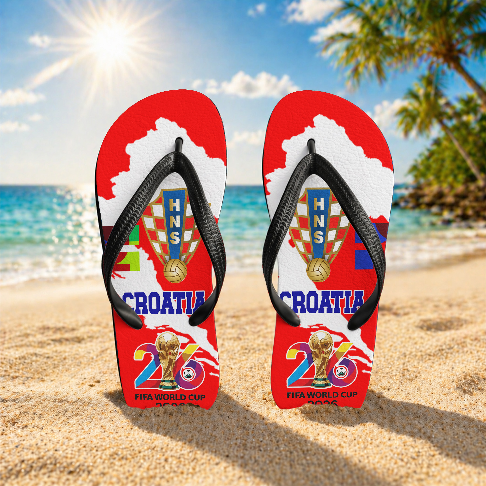 Croatia | Premium World Cup 2026 National Teams Flip Flop TTH200591 - Image 2