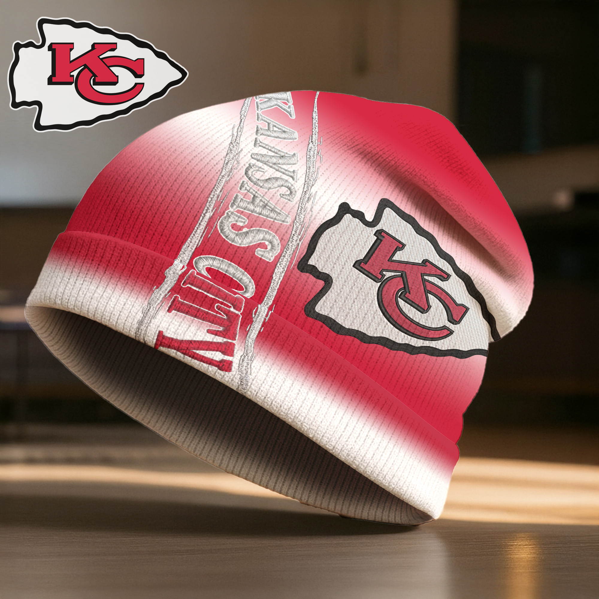 Kansas City Chiefs | Premium NFL Pro Line Beanie Hat TTH200594 - Image 2