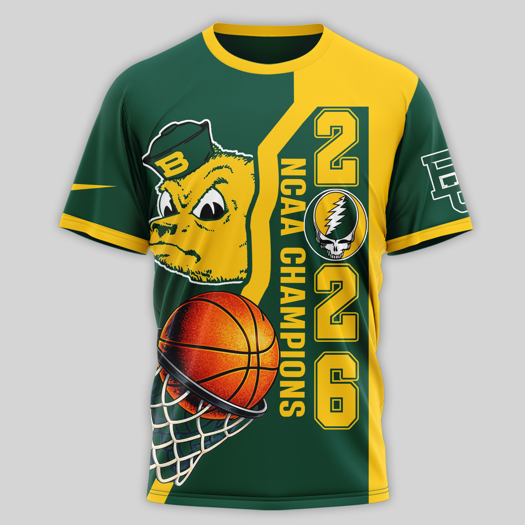 Baylor Bears | Premium NCAA Court Kings 2026 3D T-Shirt 200559 - Image 3