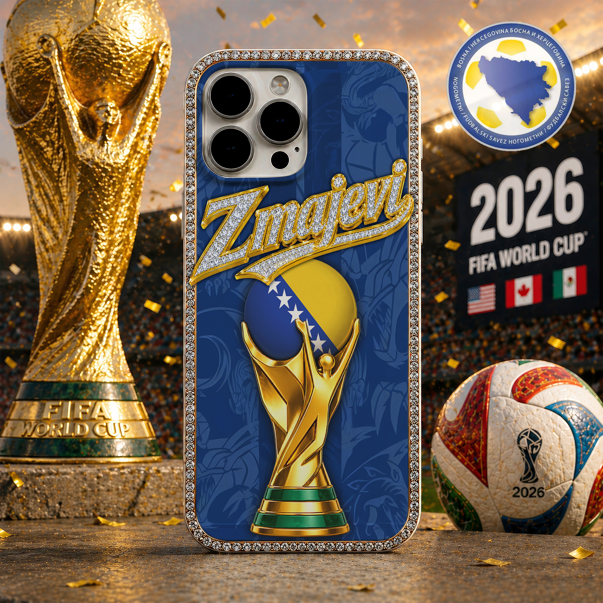 Bosnia & Herzegovina | Premium World Cup 2026 Champion Phone Case TTH200593
