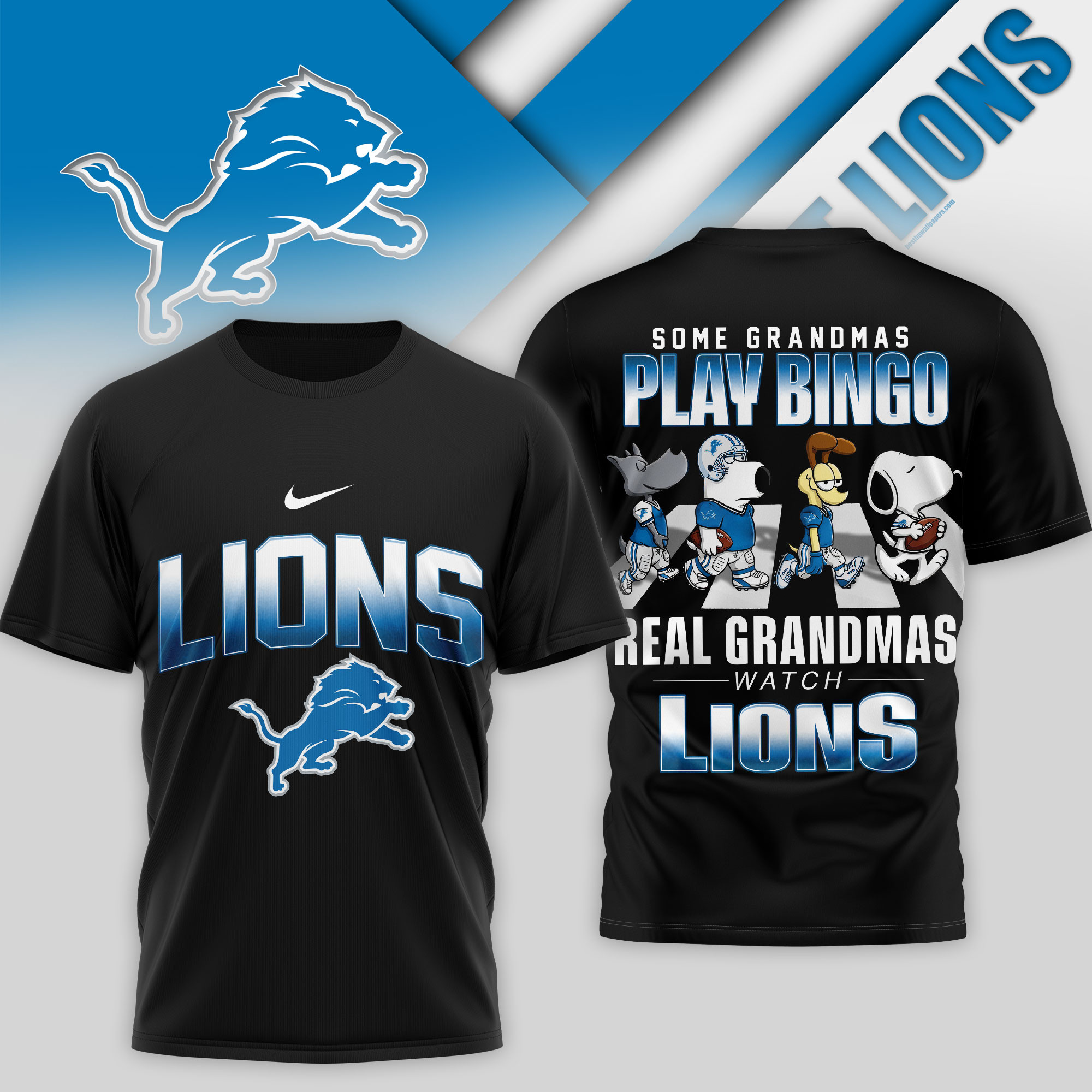 Detroit Lions | Premium NFL Prime Time 3D Shirt TTH200557