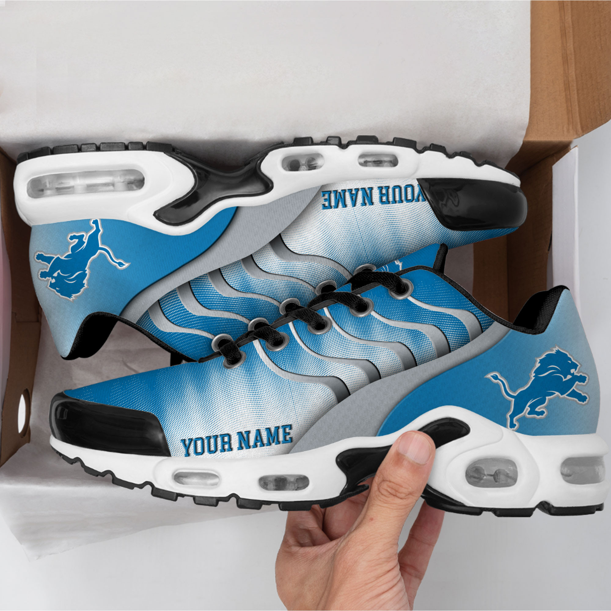 Detroit Lions – Premium NFL Endzone Runner Air Max Shoes – Limited Edition TTH190500 - Image 3