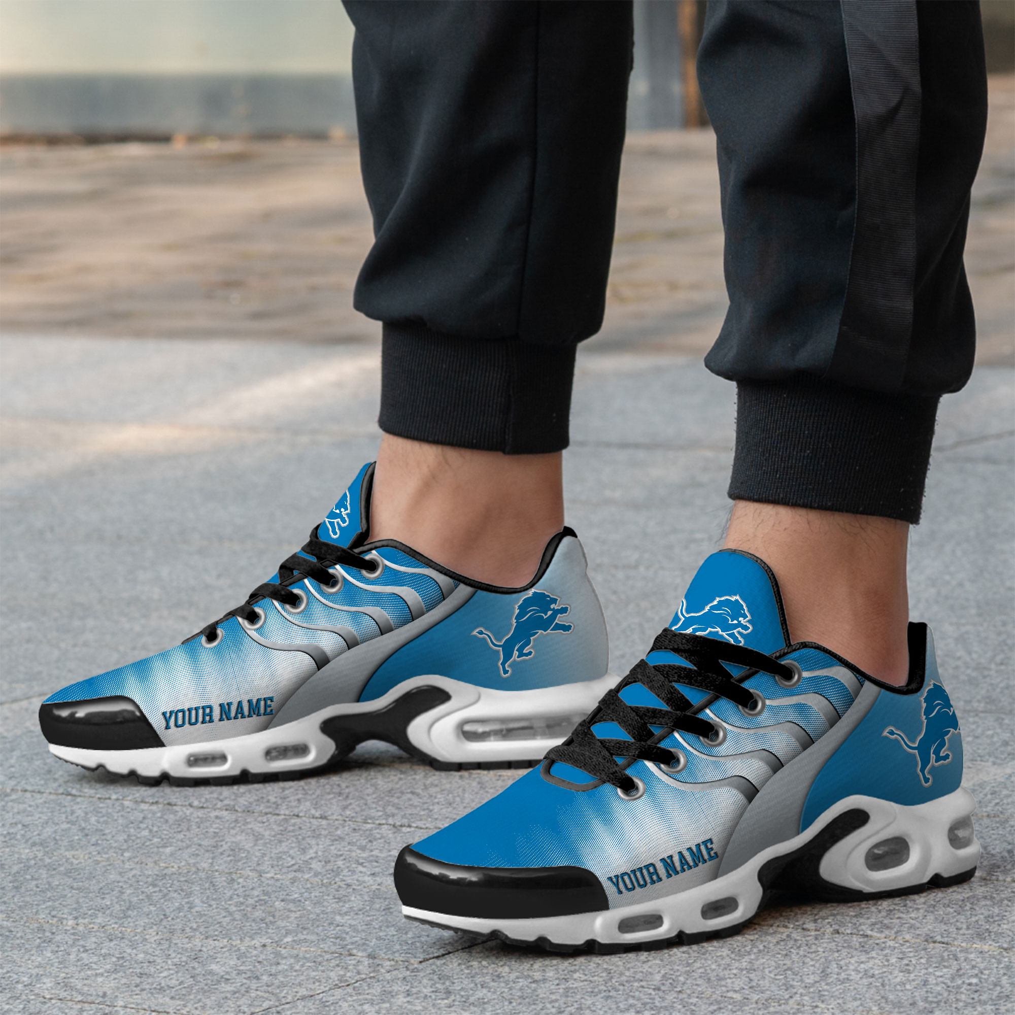 Detroit Lions – Premium NFL Endzone Runner Air Max Shoes – Limited Edition TTH190500 - Image 4