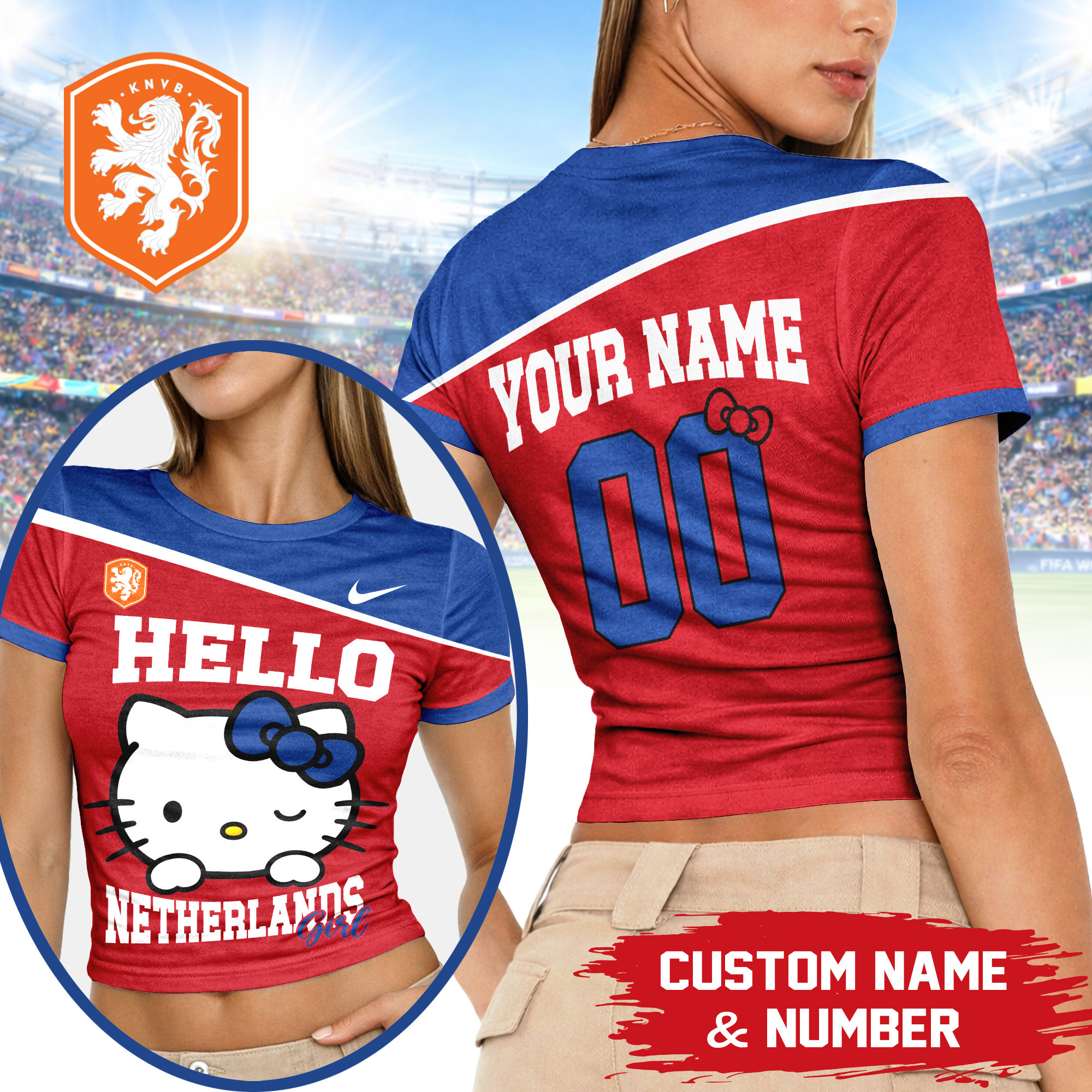 Netherlands | Premium World Cup 2026 Play Cute 3D Baby Tee TTH210502 - Image 2