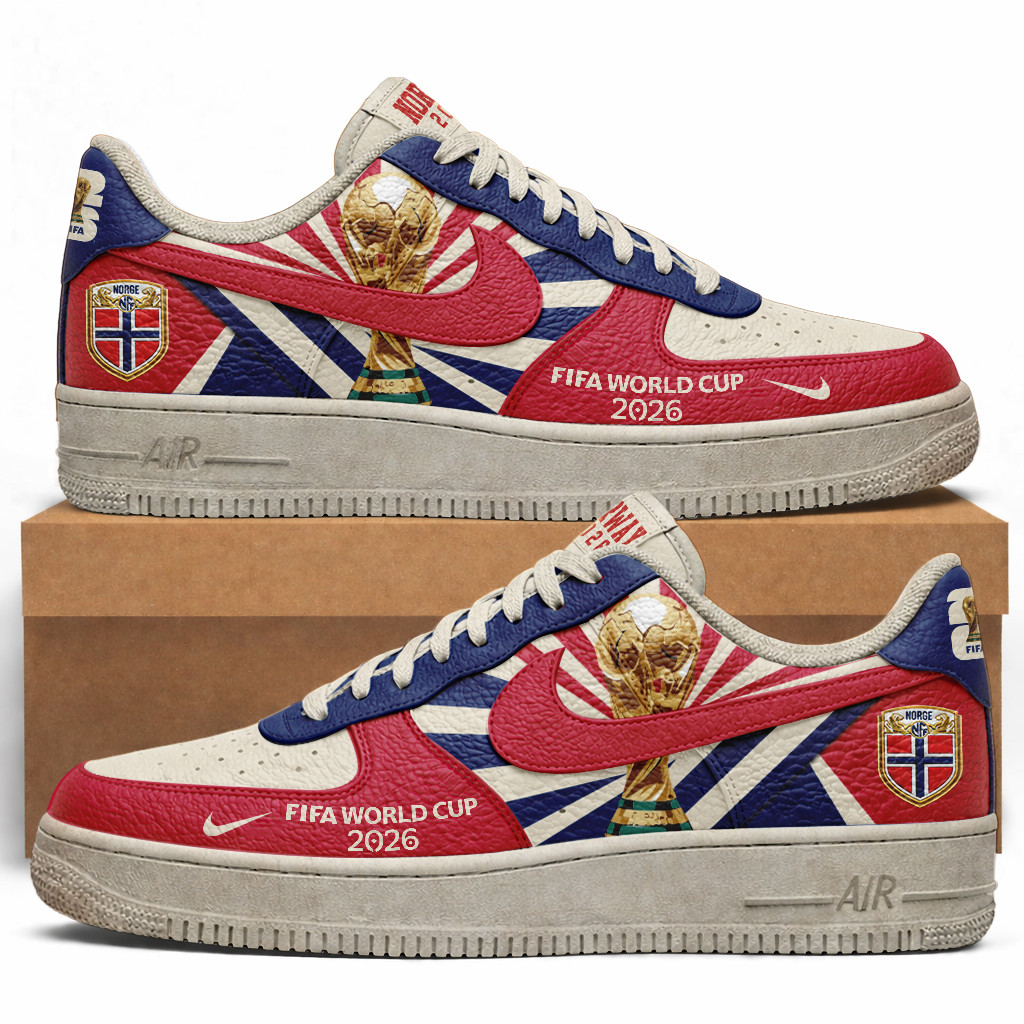 Norway – Premium World Cup 2026 Vintage AF1 Shoes – Limited Edition TTH190505