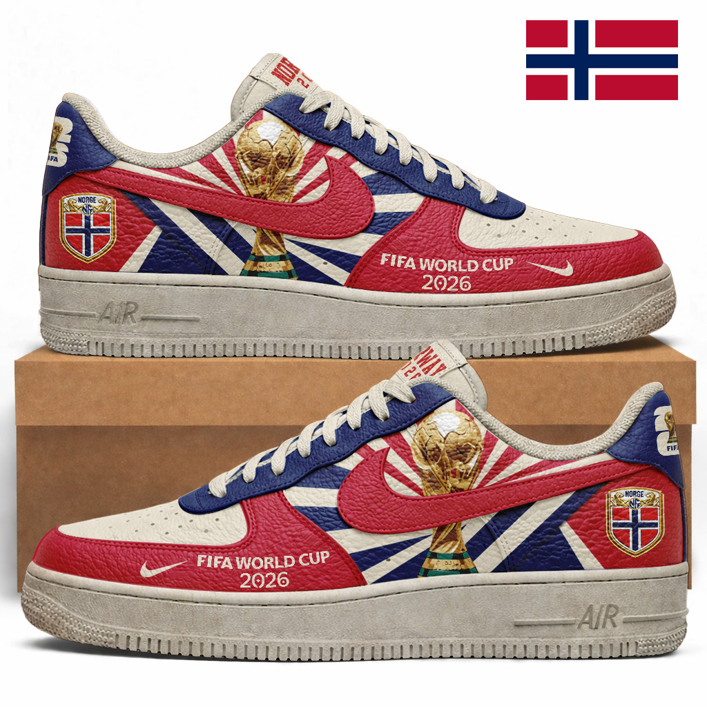 Norway – Premium World Cup 2026 Vintage AF1 Shoes – Limited Edition TTH190505 - Image 2