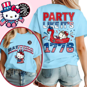 Toronto Raptors | Premium NBA Hello Kitty Independence Day 3D Shirt TTH200554