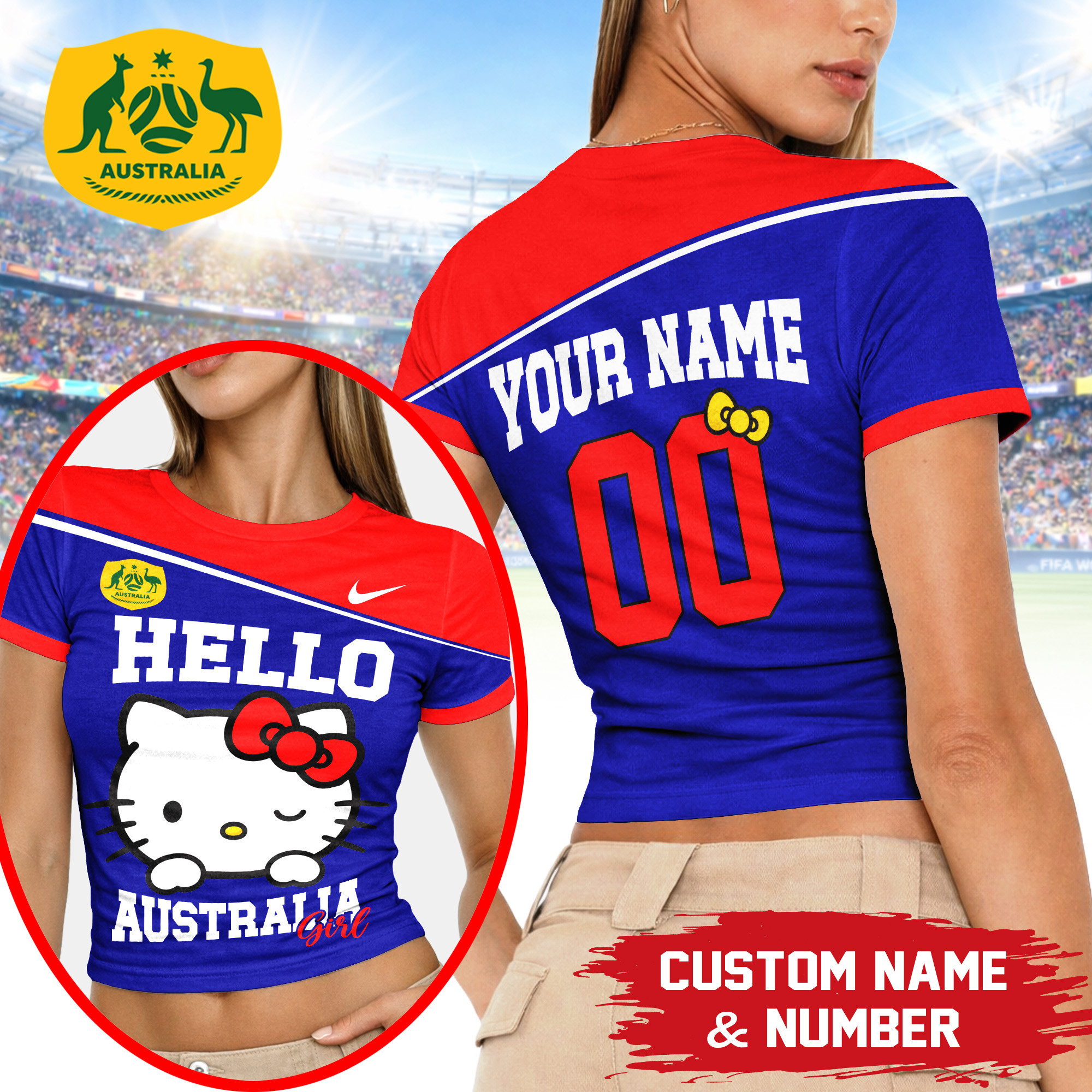 Australia | Premium World Cup 2026 Play Cute 3D Baby Tee TTH210502 - Image 2