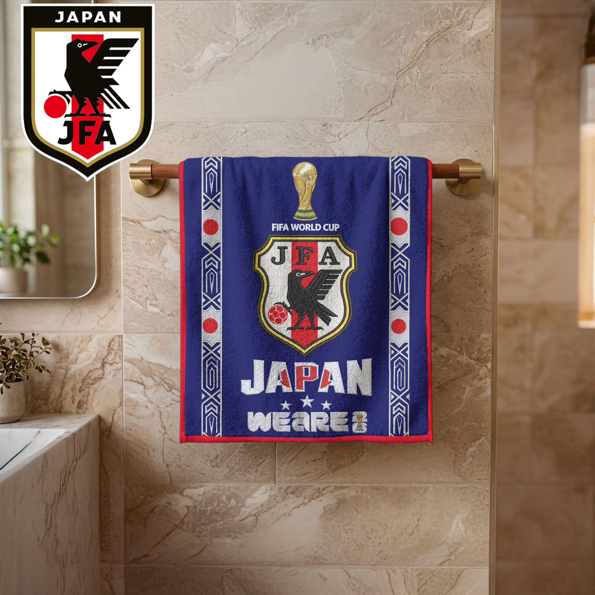Japan | Premium World Cup 2026 National Team Bath Towel TTH210511 - Image 2