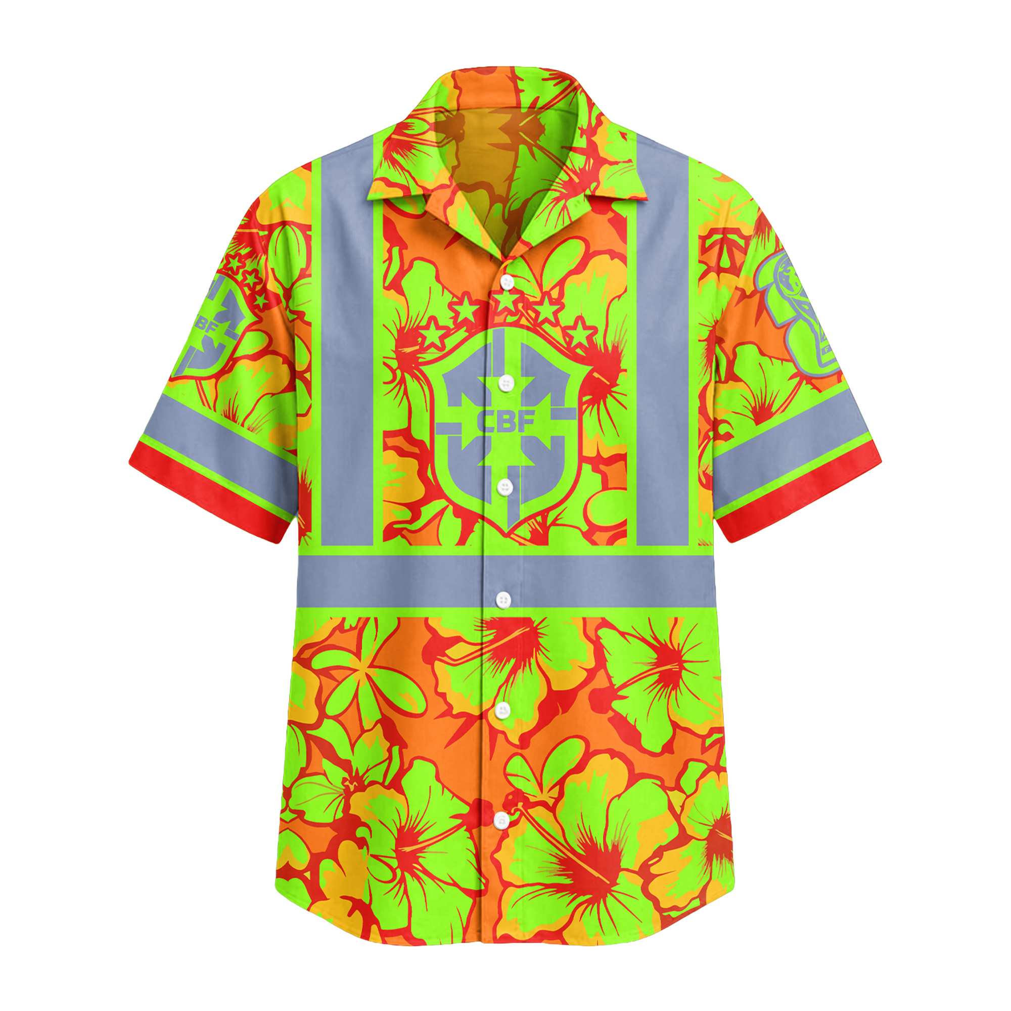 Brazil | Premium World Cup 2026 Hi-vis Hawaiian Shirt TTH200567