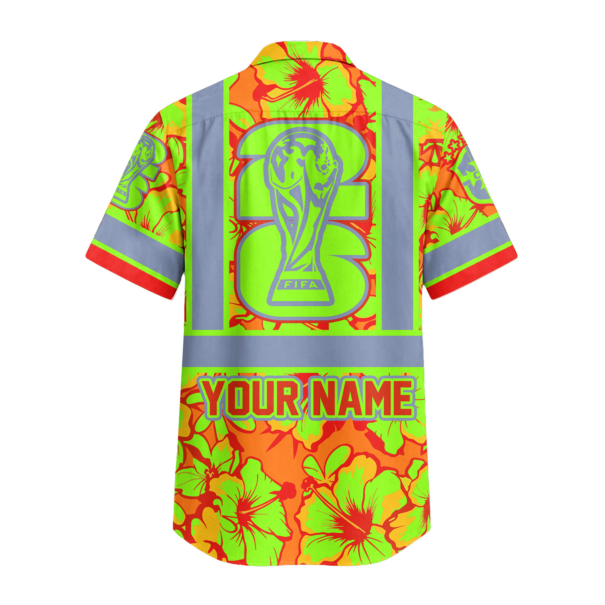 Brazil | Premium World Cup 2026 Hi-vis Hawaiian Shirt TTH200567 - Image 3