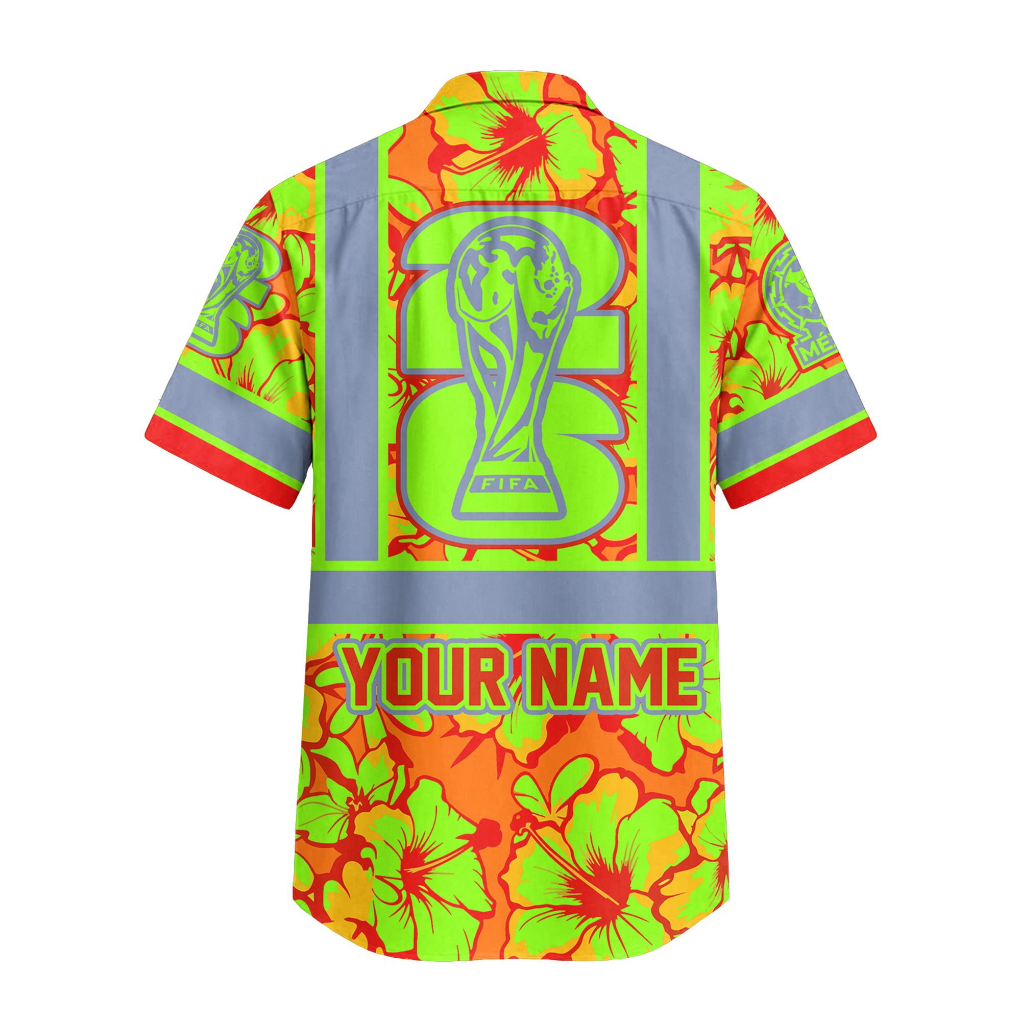 Mexico | Premium World Cup 2026 Hi-vis Hawaiian Shirt TTH200567 - Image 3